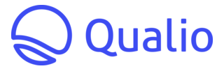 qualio logo, blue