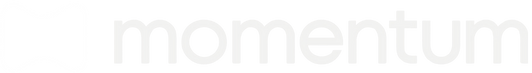 momentum logo, white