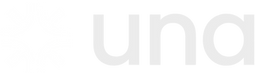una logo, white