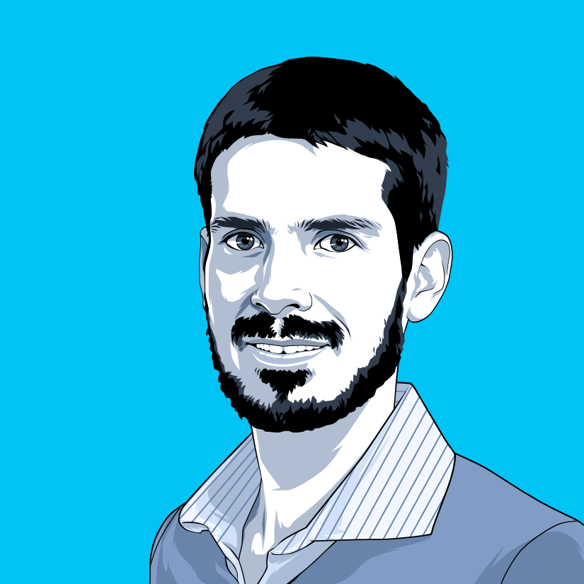 Walter Velazquez Taboada headshot, winning by design branding