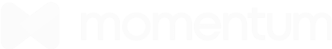 momentum logo, white