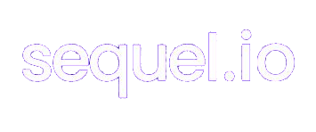 sequel.io logo, white