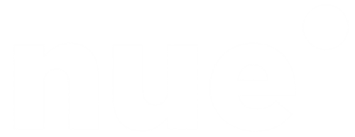 nue logo, white