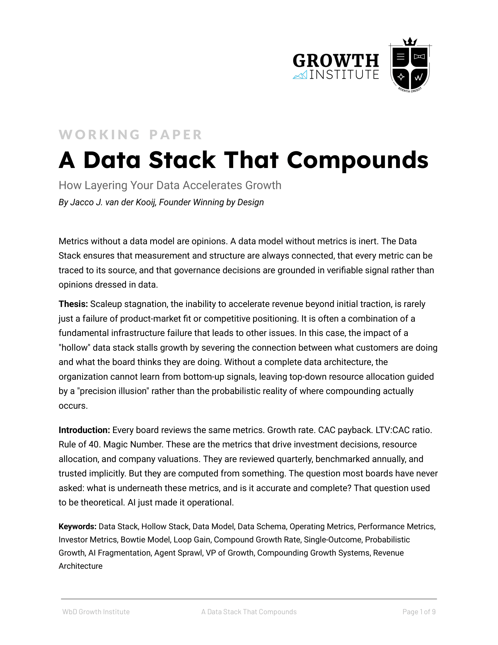 A Data Stack That Compounds - page 1