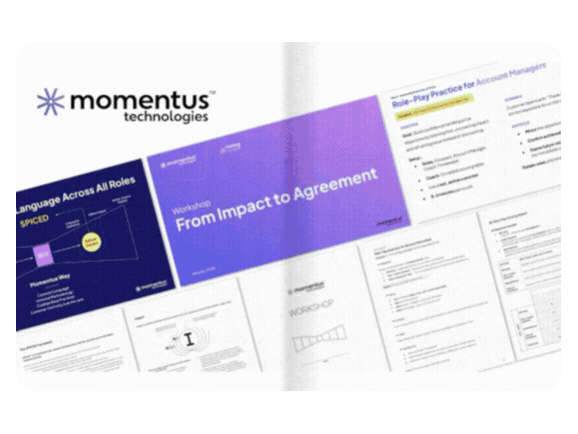 sales kickoff and workshop deliverables slideshow - animated gif